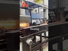 Le chauffage des billets de barres de titane avant le perçage --- www.weldedsteel-tube.com