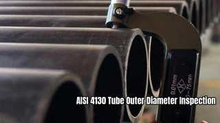 Inspection du diamètre extérieur du tube AISI 4130