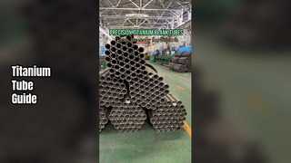 Comment choisir le bon tube vierge en titane ?